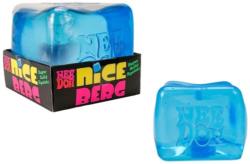 NeeDoh Nice Berg - Includes 1 ea. 3.25 Inch Nice Berg - Blue