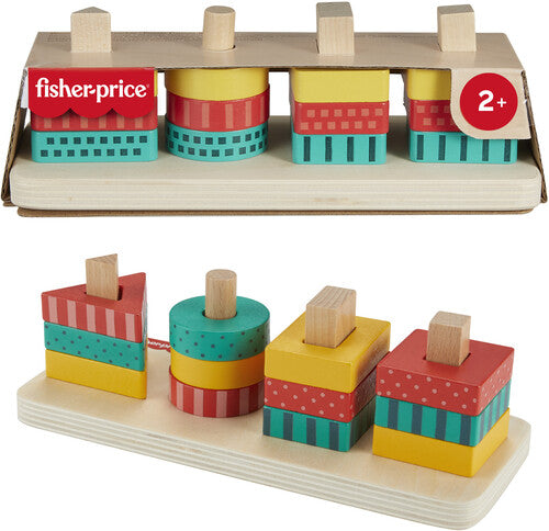 Fisher Price Wooden Shape Stacker