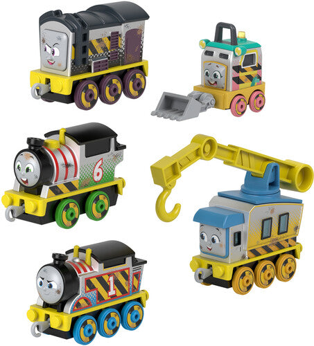 Thomas & Friends Construction Crew 5-Piece Diecast Metal Toy Train & Vehicle Set