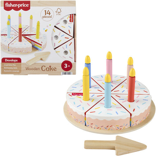 Fisher Price Wooden Cake 14-Piece Set