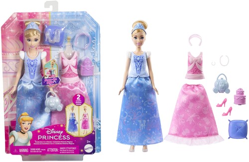 Disney Princess Cinderella 2-in-1 Stories Fashion Doll
