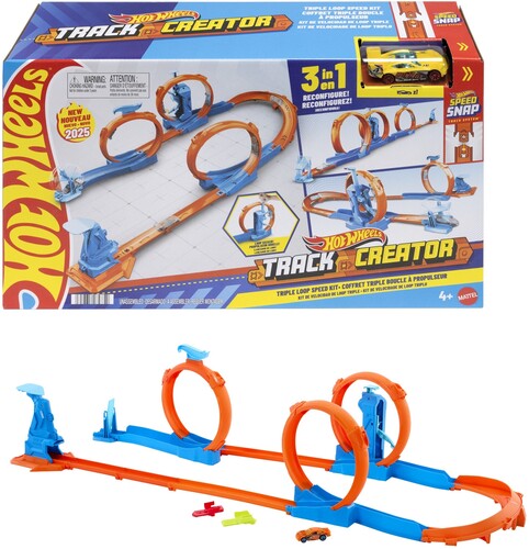 Hot Wheels Track Creator Triple Loop Speed Kit