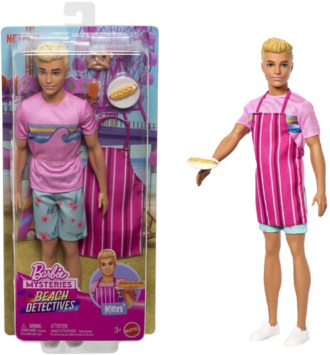 Barbie Mysteries: Beach Detectives Ken Doll and Accessories