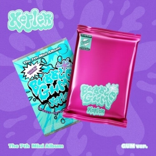 Kep1er - Bubble Gum - Random Cover w/Metallic Pouch incl. Photobook w/Sleeve, 2 Photocards, Folded Poster, Coaster + 3 Stickers