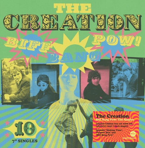 The Creation - Biff Bang Pow: The Creation Singles Box - Boxset includes Ten Colored 7-Inch Vinyl Singles in Five Gatefold Digipak Sleeves