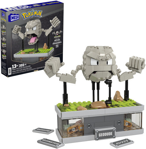 MEGA BLOKS Pokemon Mini Motion Geodude, 343 Piece Building Toy Set