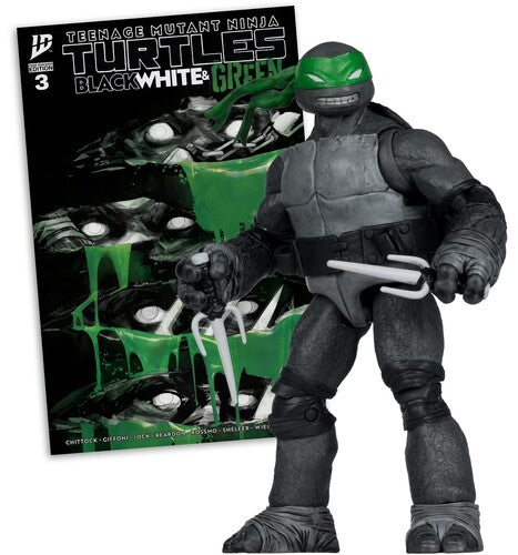 Teenage Mutant Ninja Turtles - Page Punchers - 5" Raphael Action Figure with Comic (Black, White & Green)