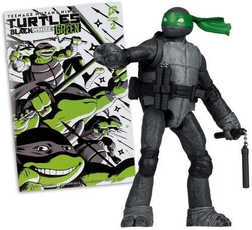 Teenage Mutant Ninja Turtles - Page Punchers - 5" Michaelangelo Action Figure with Comic (Black, White & Green) (TMNT)