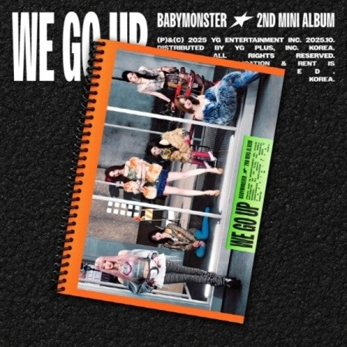Babymonster - We Go Up - Go Version - incl. 72pg Photobook, Folded Poster, 6 Selfie Photocard, Boomark + Logo Stickers