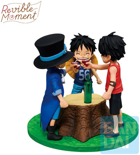 Ichibansho One Piece Ace and Sabo and Luffy (Dramatic Memories) Revible Moment Figure