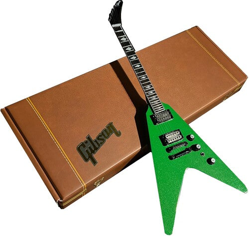 Gibson Dave Mustaine Rust In Peace Alien Tech Green 10 Inch Miniature Guitar