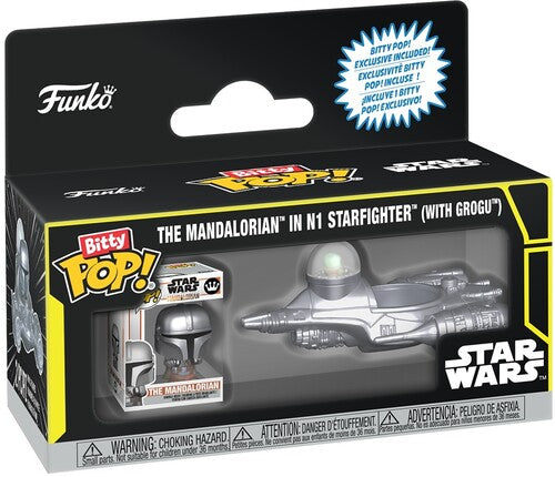 Funko Bitty POP!: Ride: Star Wars - The Mandalorian in N1 Starfighter (with Grogu)