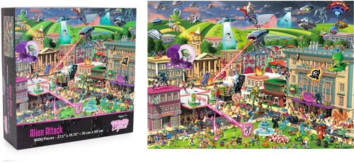 Alien Attack Sci-Fi Classics 1000-Piece Jigsaw Puzzle