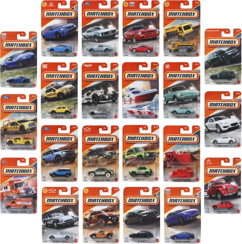 Matchbox 1:64 Basic Car Collection 24-Piece B Assortment