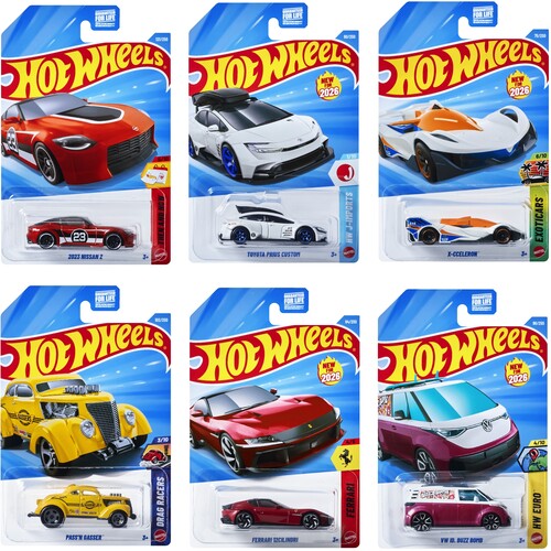 Hot Wheels Basic 1:64 Car 72-Piece D Assortment