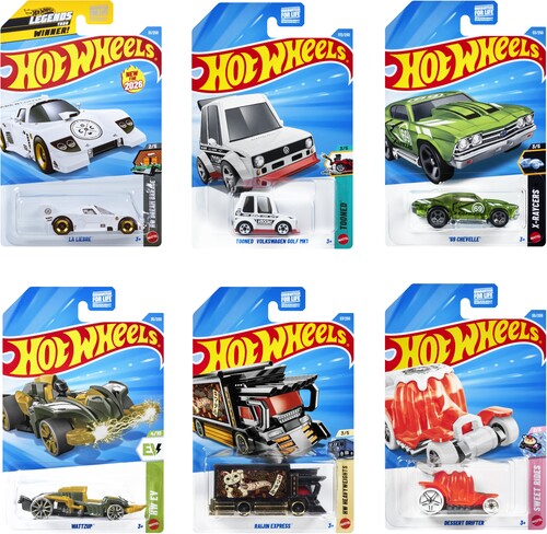 Hot Wheels Basic 1:64 Car 72-Piece H Assortment
