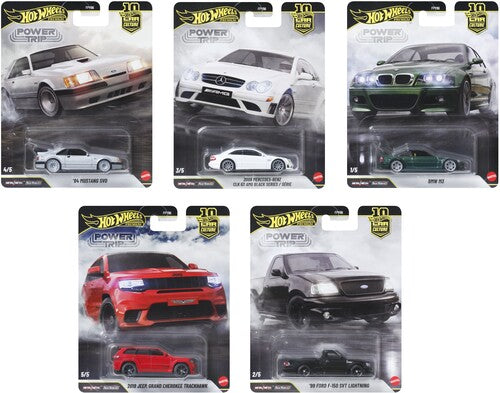 Hot Wheels Premium 1:64 Car Culture 10-Piece Power Trip R Assortment