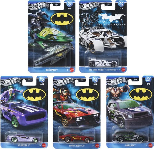 Hot Wheels 1:64 Silver Series Batman 10-Piece S Assortment (DC)