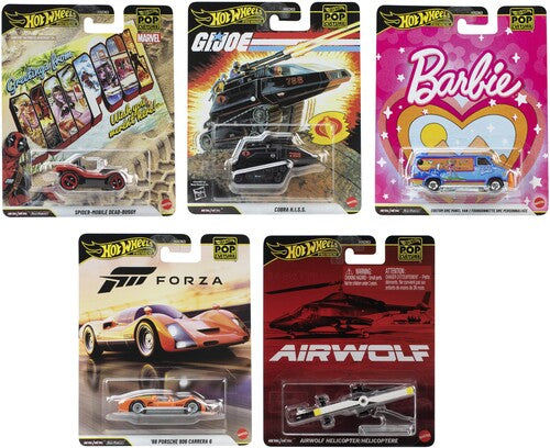 Mattel - Hot Wheels 1:64 Premium Pop Culture 10-Piece Q Assortment