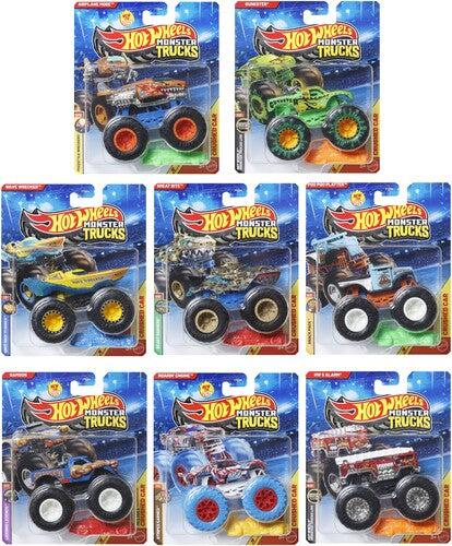 Hot Wheels Monster Trucks 1:64 8-Piece F Assortment