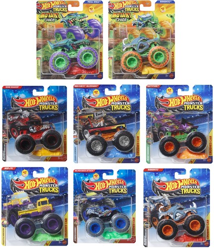 Hot Wheels Monster Trucks 1:64 8-Piece G Assortment