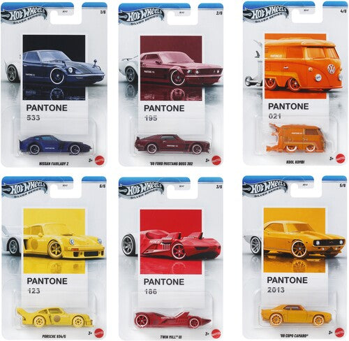 Hot Wheels 1:64 Silver Series Pantone 10-Piece Sunset Race A Assortment