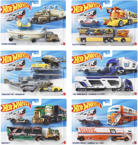 Hot Wheels Super Rigs 6-Piece F Assortment