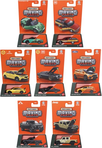 Matchbox Moving Parts 8-Piece M Assortment