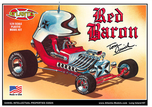 Tom Daniel - 1:24 Scale Model Kit - Red Baron Show Car w/Trading Card