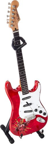 David Lozeau Fender Strat - Sacred Heart 10 Inch Miniature Guitar Collectibe