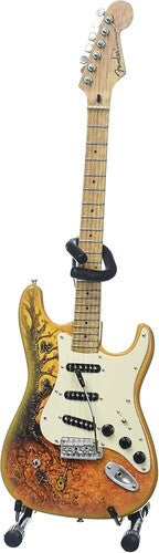 David Lozeau Fender Strat - Tree of Life 10 Inch Miniature Guitar Replica