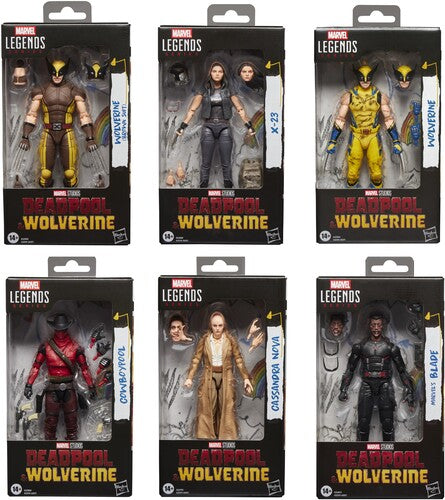 Deadpool & Wolverine - Marvel Legends - 6pc Action Figure Assortment