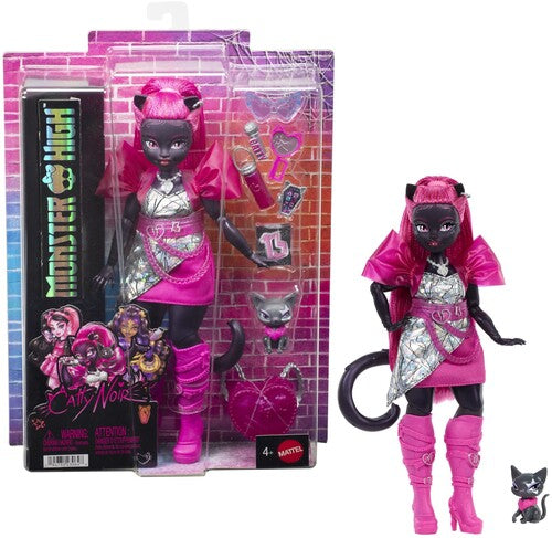 Monster High Catty Noir Doll with Pet Cat Amulette