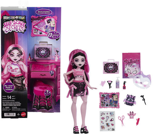Mattel Collectible - Monster High Self-Scare Secrets Draculaura Fashion Doll & Accessories