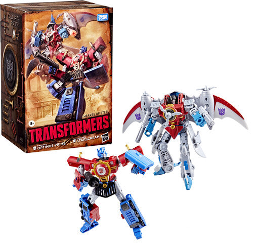 Transformers - Timelines - Comic Edition Optimus Prime & Starscream Action Figure 2-Pack