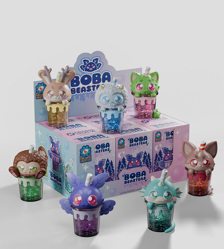 Kaleidos Boba Beasteas Keychain: Blind Box with 6-Piece PDQ