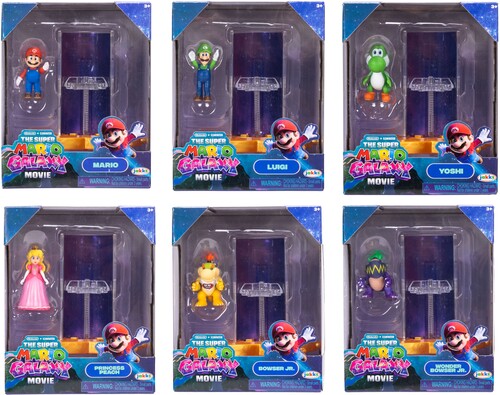 Super Mario Galaxy Movie - Mini-figures with Star Launcher