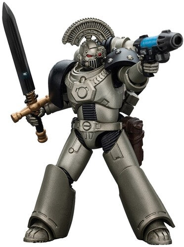 Warhammer 40K: The Horus Heresy - Iron Warriors: MKVI Tactical Sgt. with Power Sword & Plasma Pistol 1/18 Action Figure