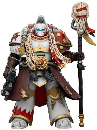 Warhammer 40K: The Horus Heresy - White Scars: Stormseer Consul with Force Staff & Bolt Pistol 1/18 Action Figure