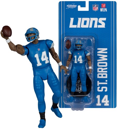 McFarlane SportsPicks - NFL - Amon-Ra St. Brown (Detroit Lions) 6" Action Figure