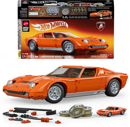Mattel Brick Shop Hot Wheels Premium '71 Lamborghini Miura P400 SV