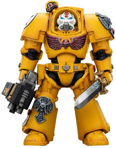 Warhammer 40K - Imperial Fists: Terminator 1 with Power Sword & Storm Bolter 1/18 Action Figure