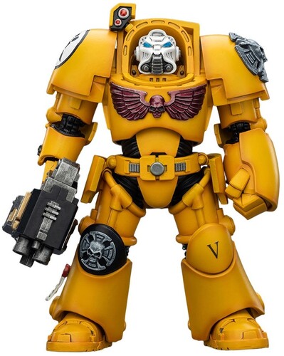Warhammer 40K - Imperial Fists: Terminator 2 with Power Fist & Storm Bolter 1/18 Action Figure