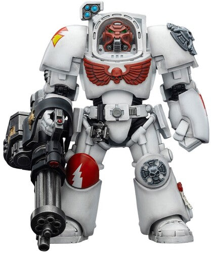 Warhammer 40K - White Scars: Terminator 3 with Power Fist & Assault Cannon 1/18 Action Figure
