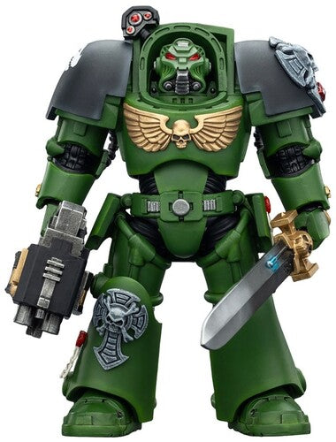 Warhammer 40K - Salamanders: Terminator 1 with Power Sword & Storm Bolter 1/18 Action Figure