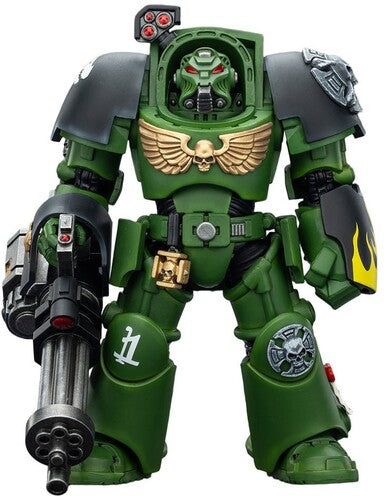 Warhammer 40K - Salamanders: Terminator 3 with Power Fist & Assault Cannon 1/18 Action Figure