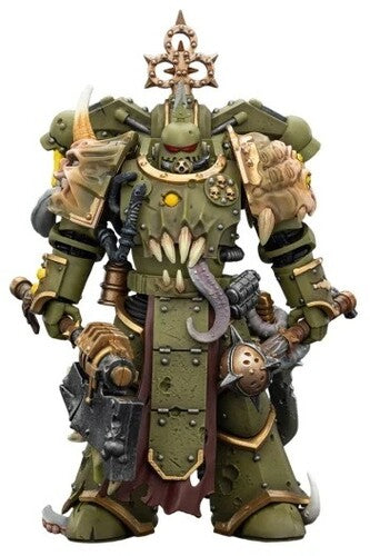 Warhammer 40K - Death Guard: Plague Marine with Bubotic axe & Plague Knife 1/18 Action Figure