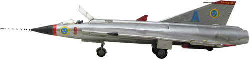 J-35 Draken Supersonic Fighter Jet with Firing Missiles 1/48 Scale Model Kit