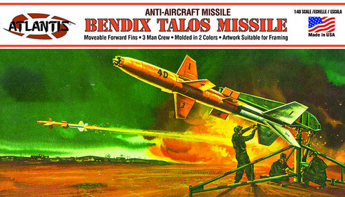Bendix Talos Missile Anti-Aircraft Missile with Three Figures 1/40 Scale Model Kit