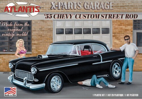 1955 Chevrolet Custom Street Rod - X-PARTS GARAGE 1/25 Scale Model Kit